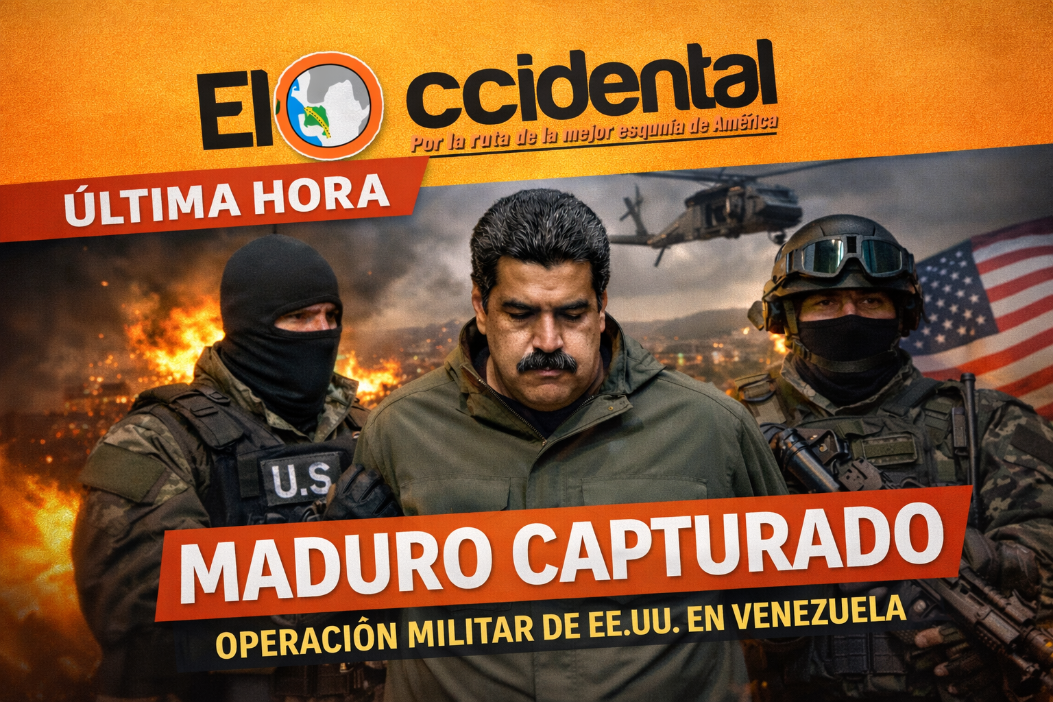 ESTADOS UNIDOS ANUNCIA LA CAPTURA DEL PRESIDENTE NICOLÁS MADURO TRAS ATAQUE MILITAR A VENEZUELA